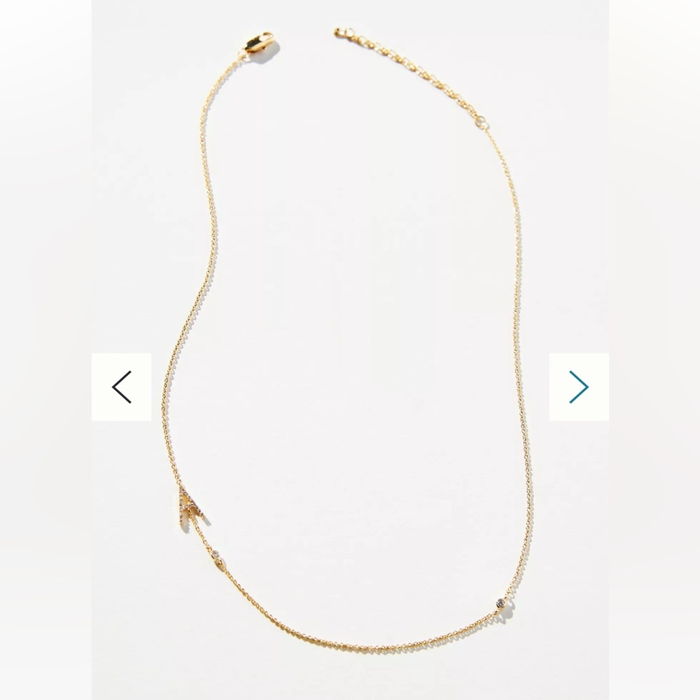 Delicate Monogram Necklace by Anthropologie - Letter S